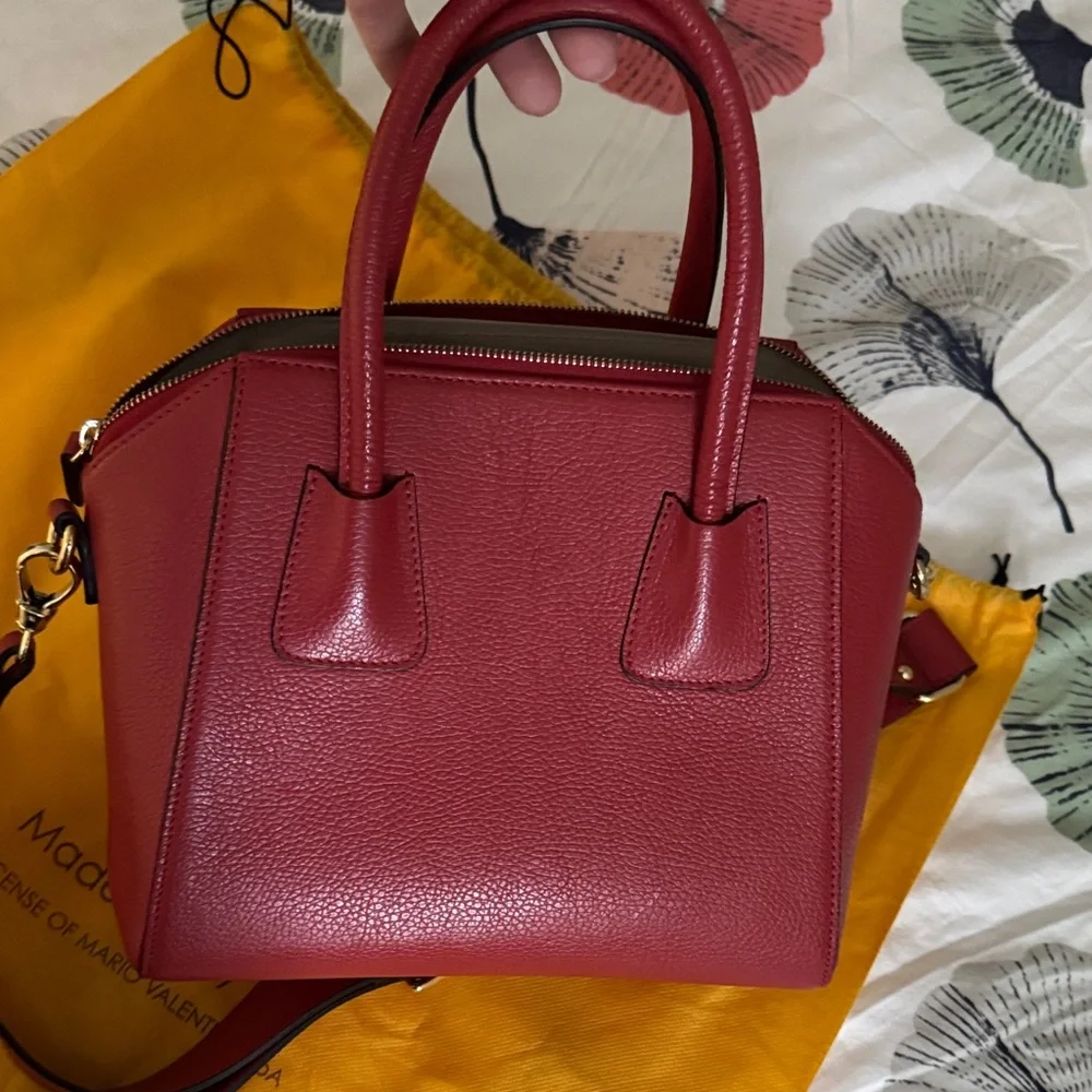 Valentino Deep Red Satchel - Picture 6 of 16